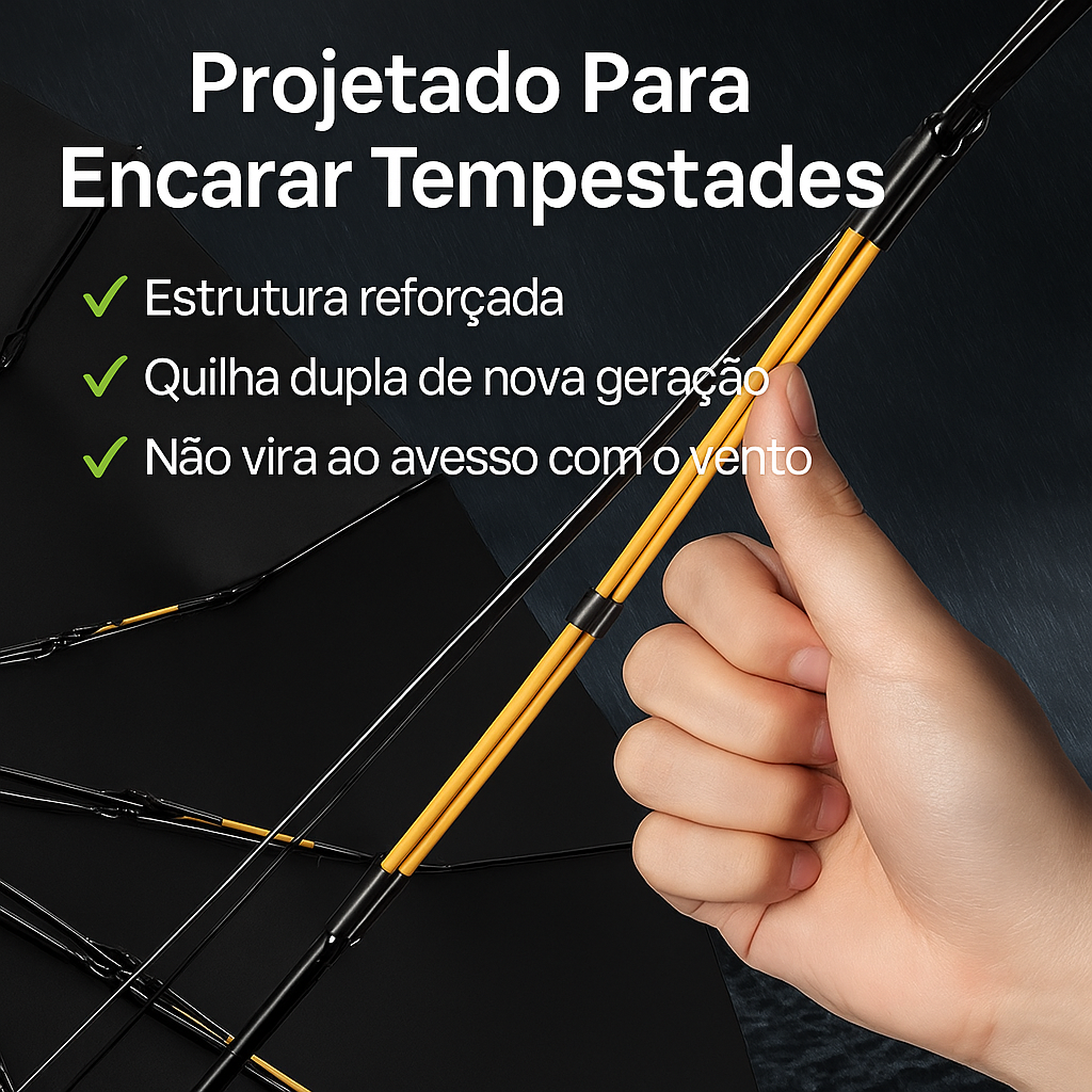 Guarda Chuva Automático Resistente - Proteção UV 100%