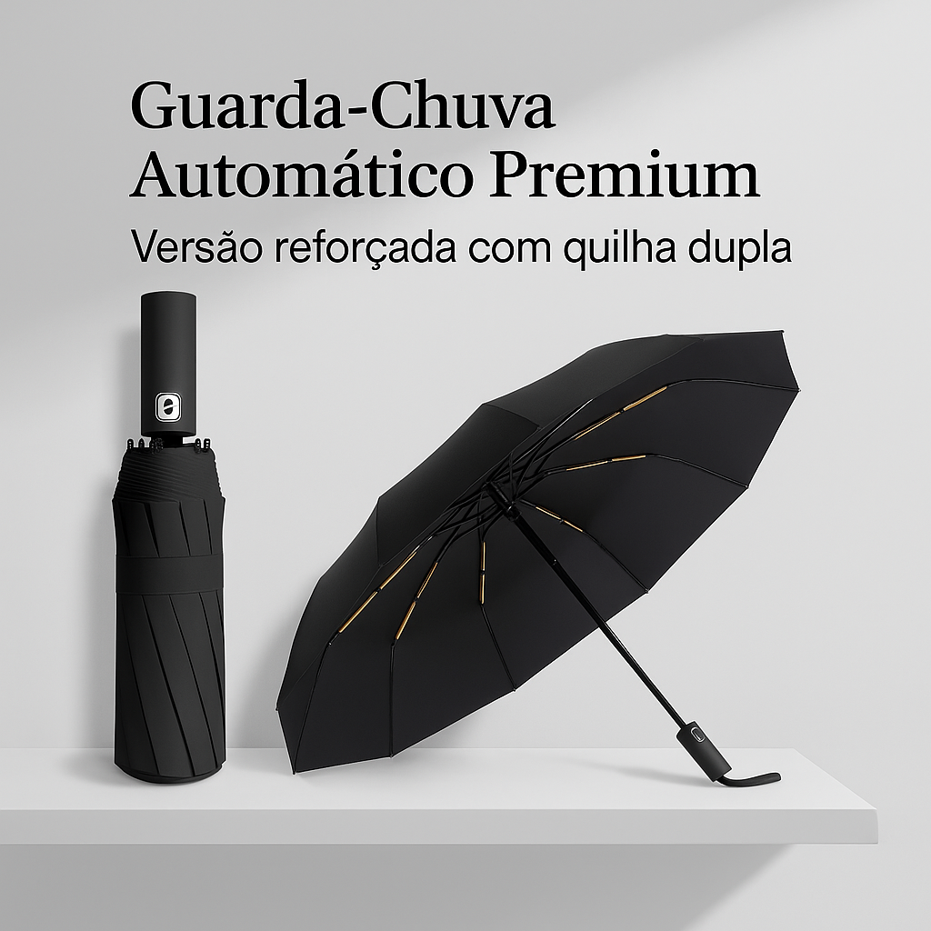 Guarda Chuva Automático Resistente - Proteção UV 100%