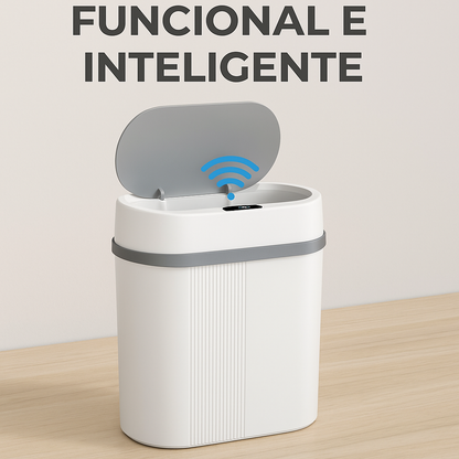 Lixiera inteligente com sensor de abertura automática