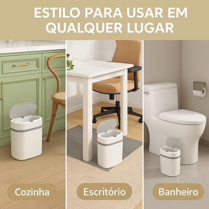 Lixiera inteligente com sensor de abertura automática
