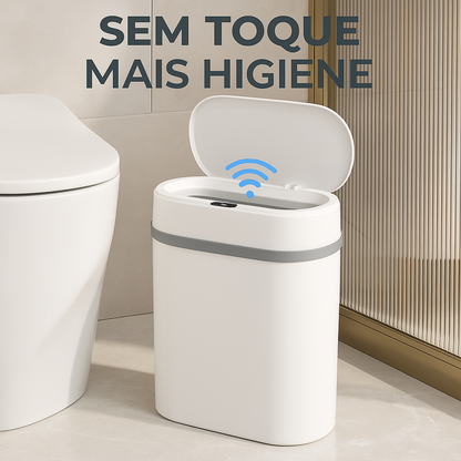 Lixiera inteligente com sensor de abertura automática