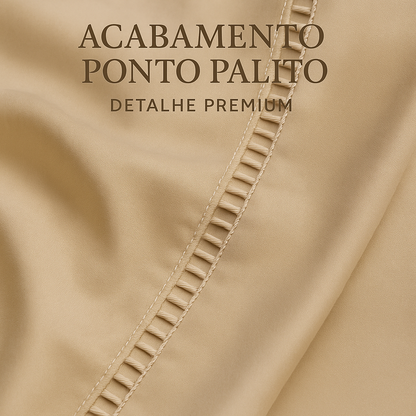 Lençol Premium 400 Fios Acetinado + 2 Fronhas