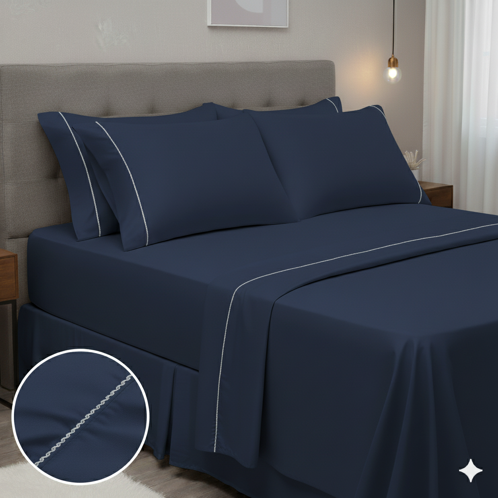 Lençol Premium 400 Fios Acetinado + 2 Fronhas