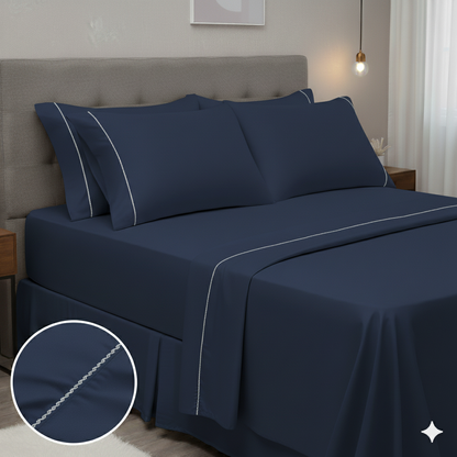 Lençol Premium 400 Fios Acetinado + 2 Fronhas