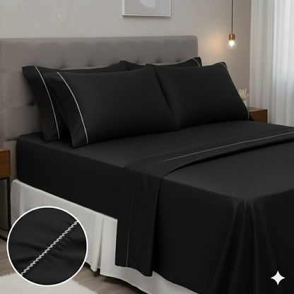 Lençol Premium 400 Fios Acetinado + 2 Fronhas