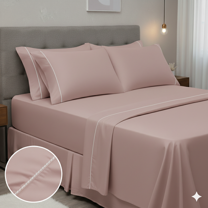 Lençol Premium 400 Fios Acetinado + 2 Fronhas